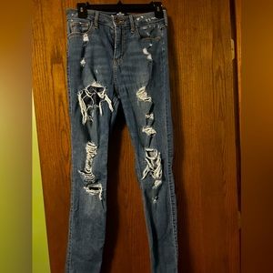 Hollister ripped jeans